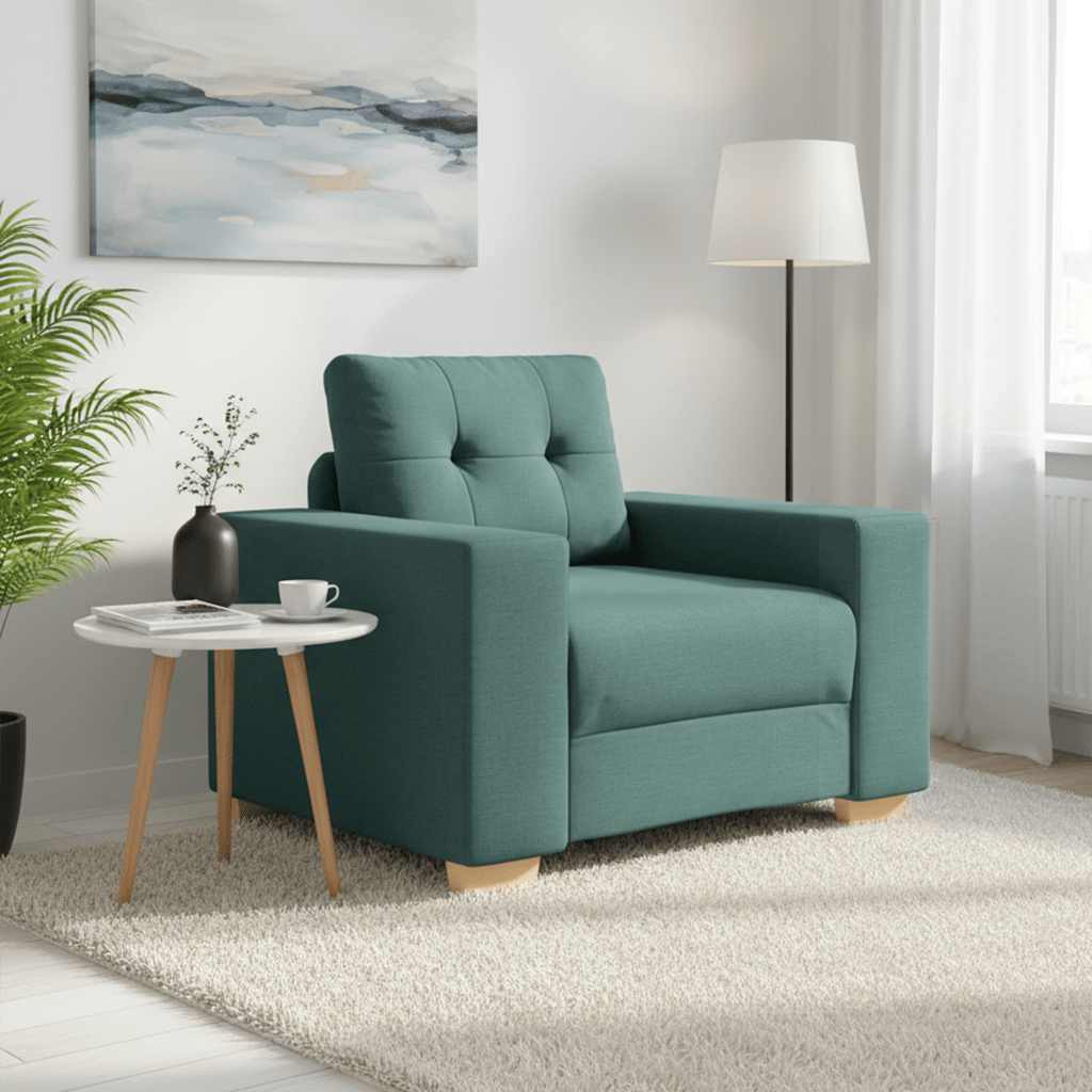 vidaXL Sofasessel Dunkelgrün 100x78x80 cm Stoff