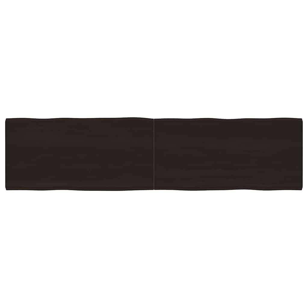 vidaXL Tischplatte 200x50x(2-4) cm Massivholz Behandelt Baumkante