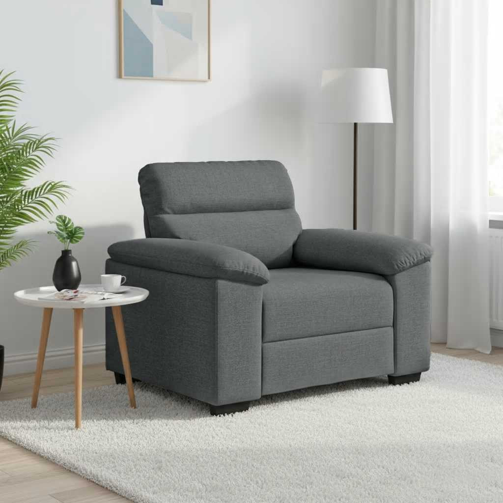 vidaXL Sessel Dunkelgrau 100x81x84 cm Stoff
