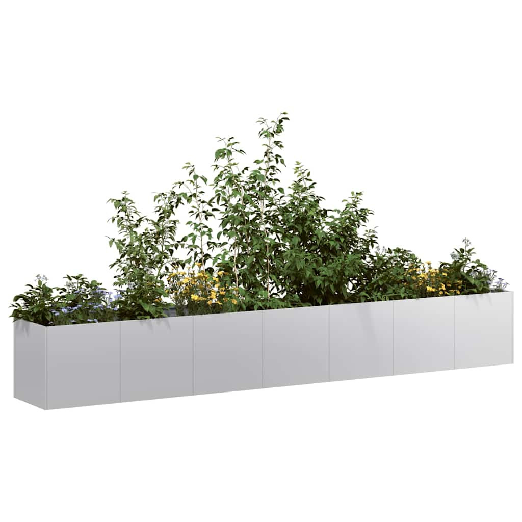 vidaXL Pflanzkübel 280x40x40 cm Verzinkter Stahl