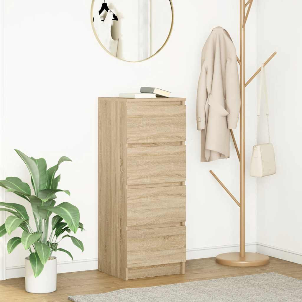 vidaXL Sideboard Sonoma-Eiche 37,5x35x99 cm Holzwerkstoff