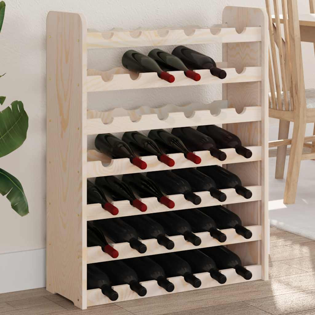 vidaXL Weinregal 67,5x25x87 cm Massivholz Kiefer