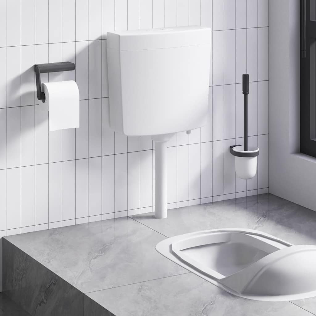 vidaXL Spülkasten Wasserzulauf Unten 3/6 L Weiß