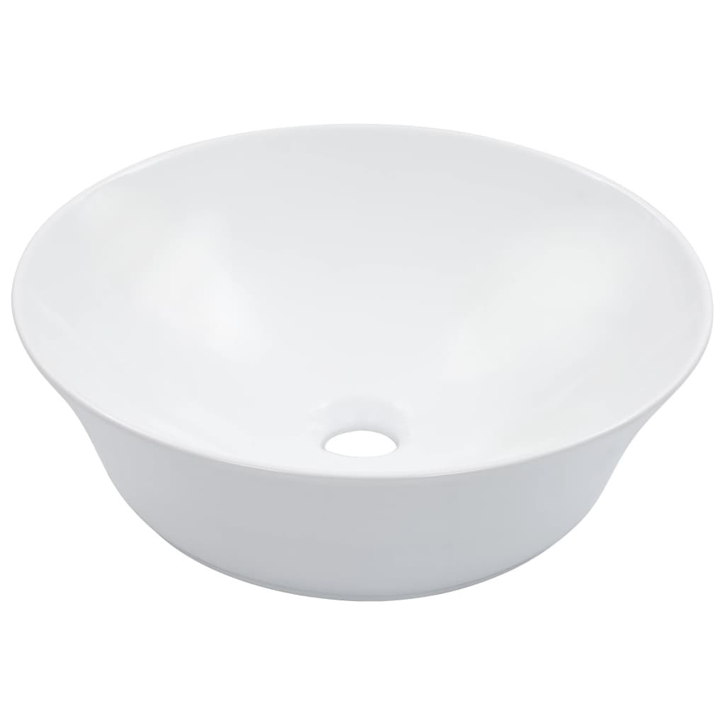 vidaXL Waschbecken 41 x 12,5 cm Keramik Weiß