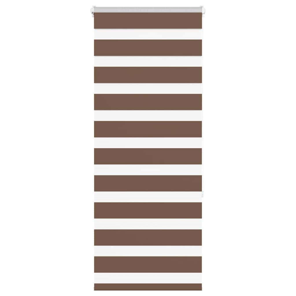 vidaXL Doppelrollo Braun 60x150 cm Stoffbreite 55,9 cm Polyester