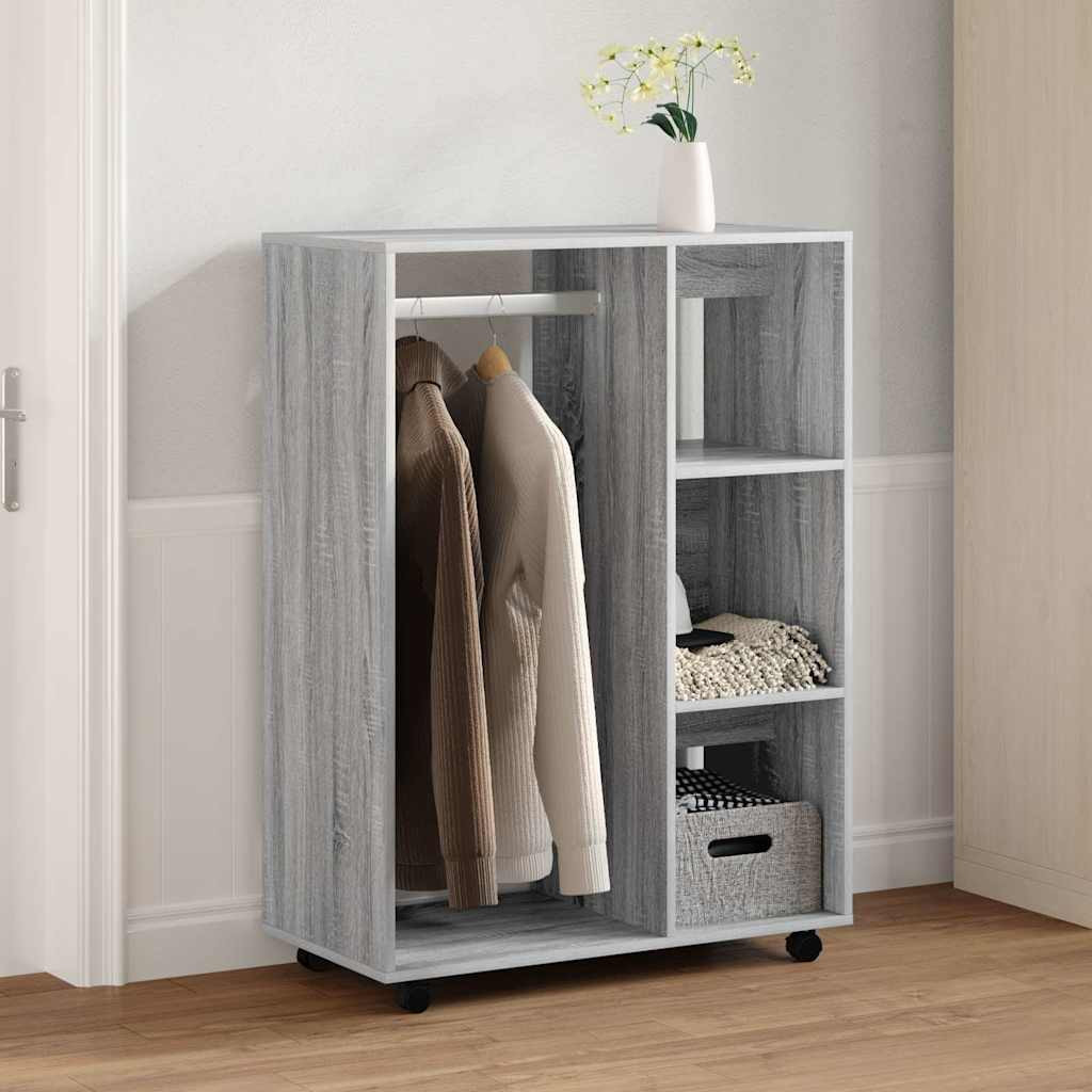 vidaXL Kleiderschrank Grau Sonoma 80x40x110 cm Holzwerkstoff