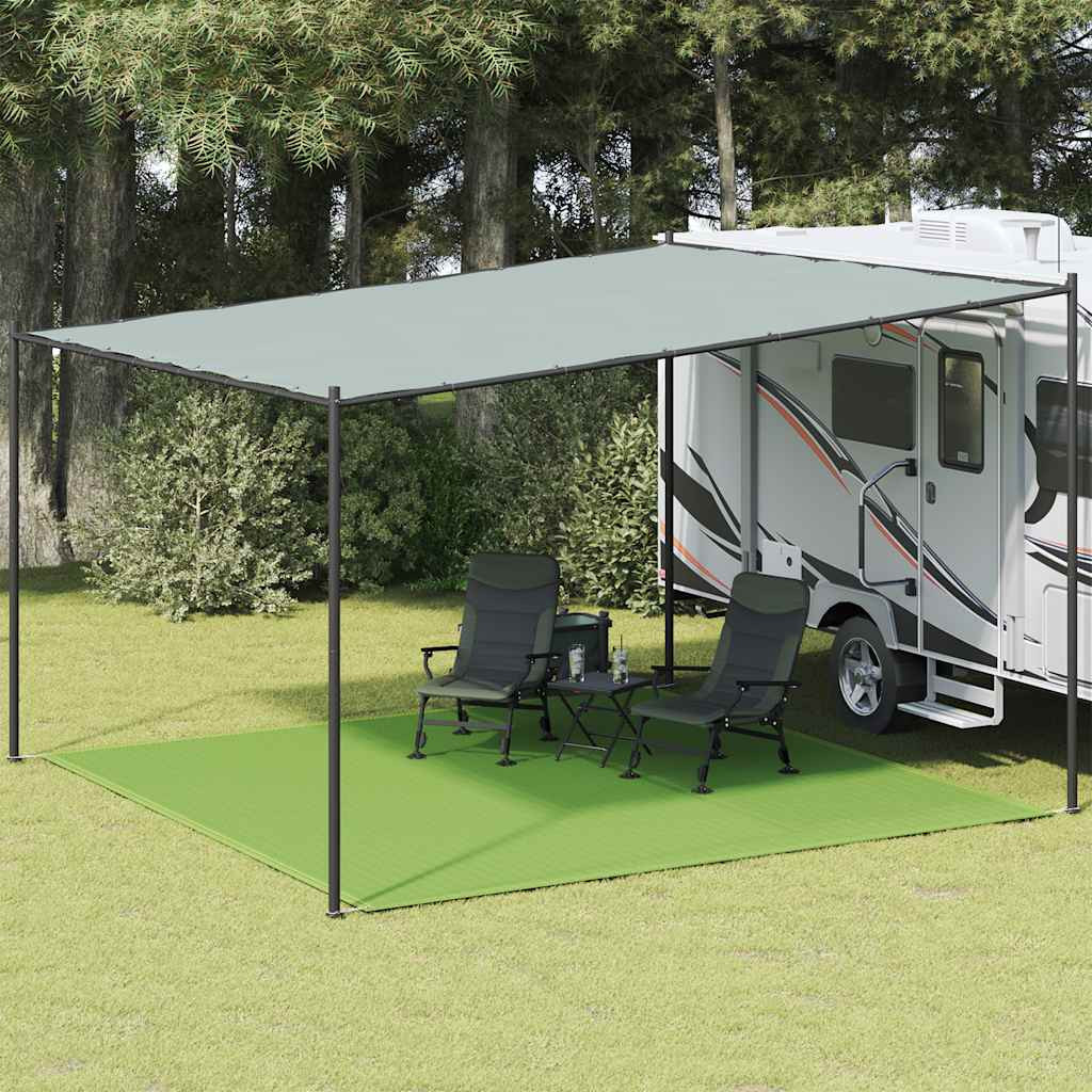 vidaXL Zeltteppich Hellgrün 400x400 cm HDPE