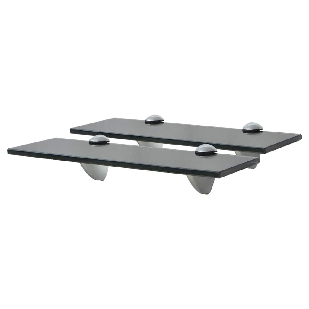vidaXL Schweberegale 2 Stk. Glas 30x20 cm 8 mm