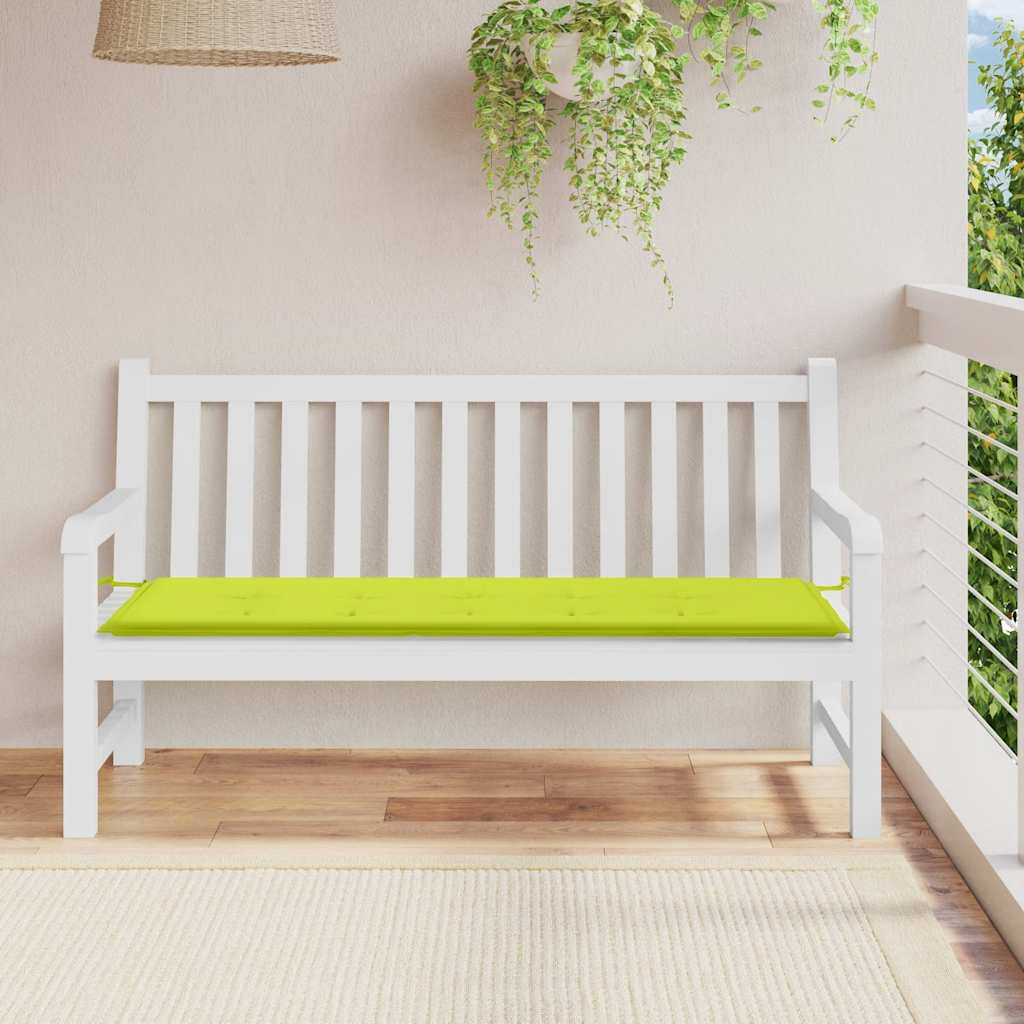vidaXL Gartenbank-Auflage Hellgrün 150x50x3 cm Oxford-Gewebe