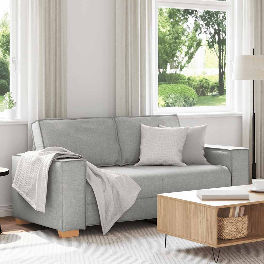 vidaXL 2-Sitzer Sofa Wolkengrau 140 cm Stoff