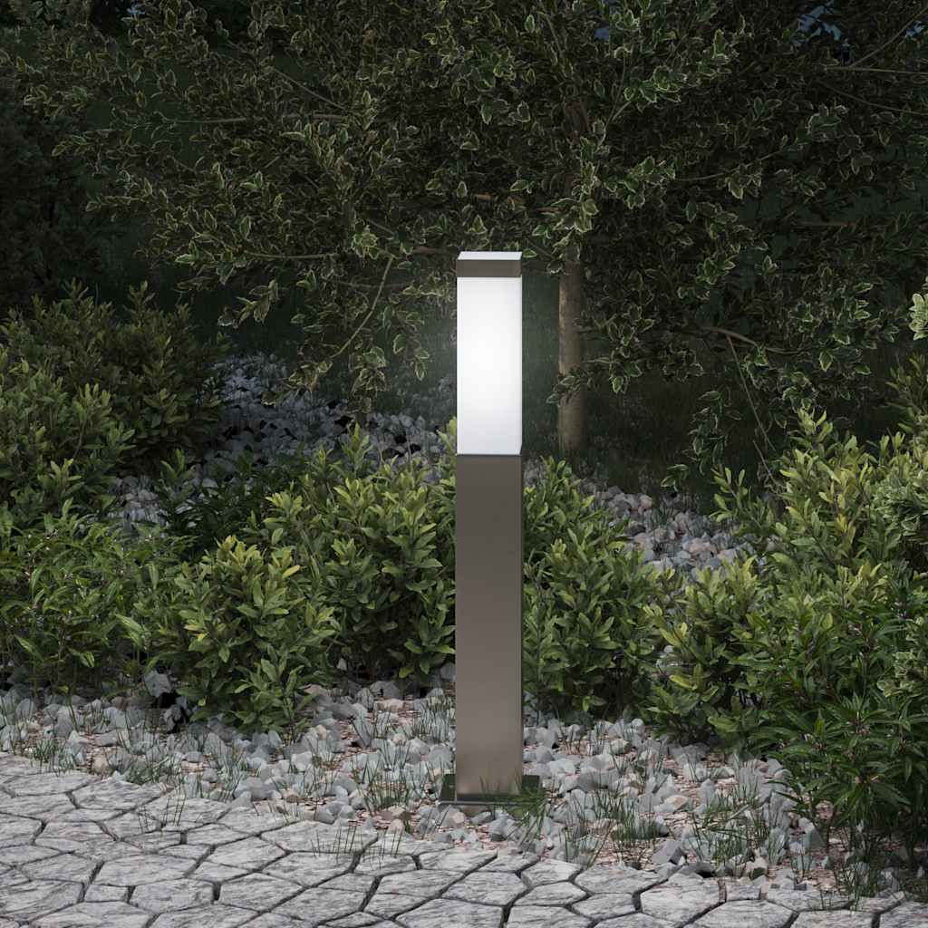 vidaXL Pollerleuchte 50 cm Edelstahl IP44