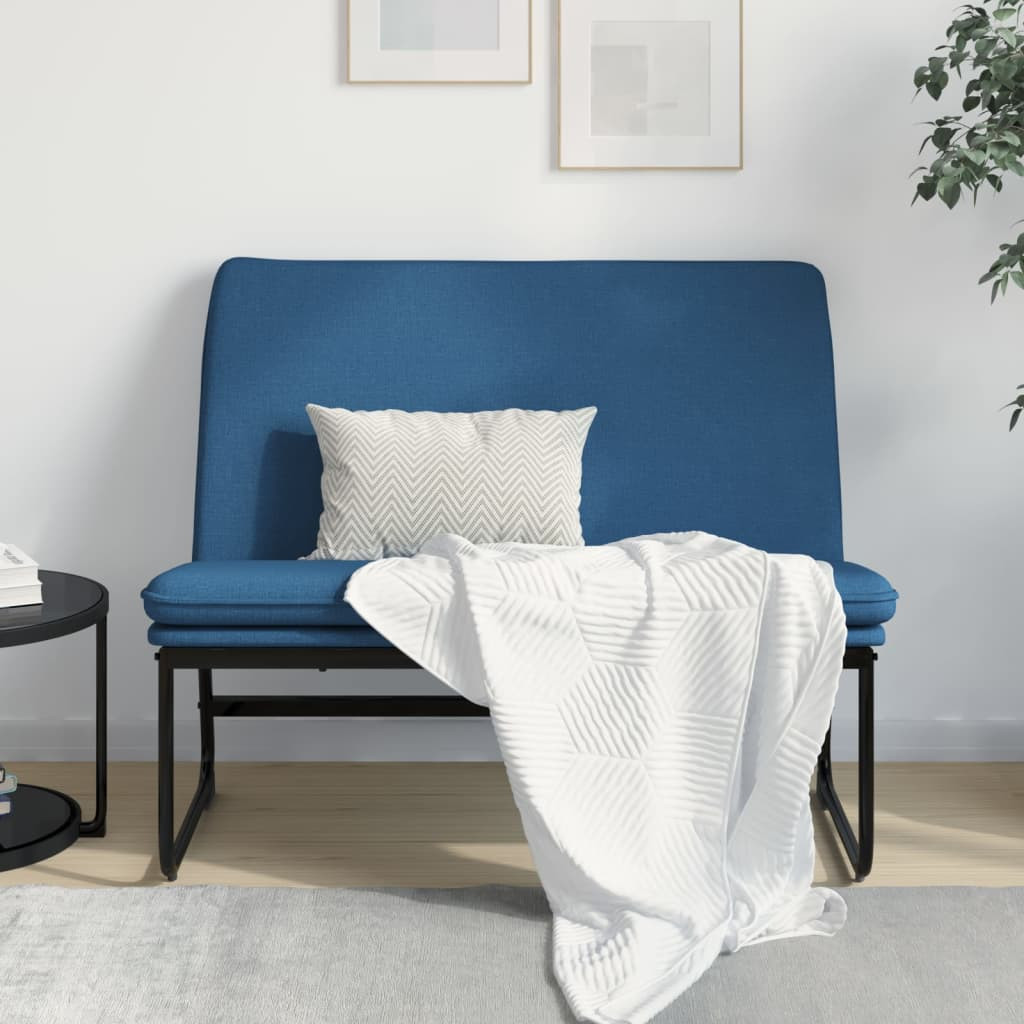 vidaXL Sitzbank Blau 100x75x76 cm Stoff