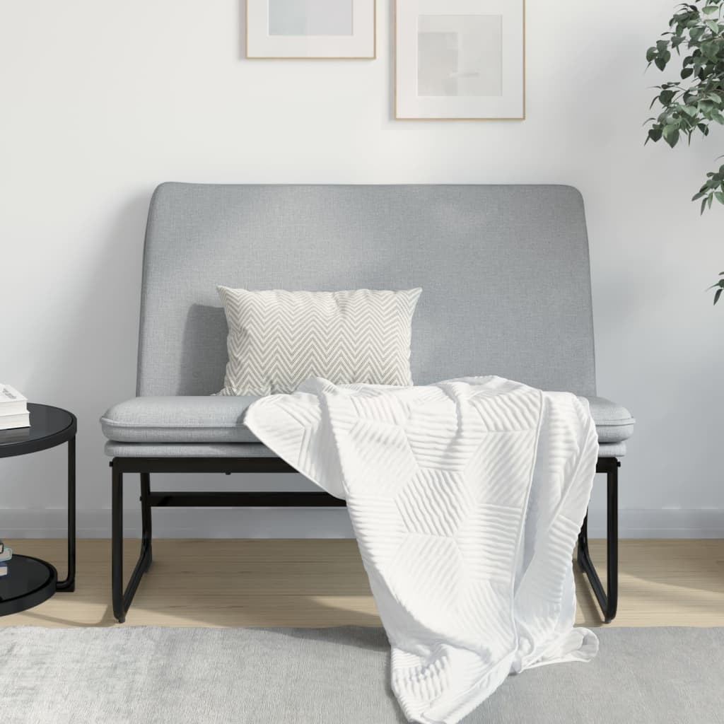 vidaXL Sitzbank Hellgrau 100x75x76 cm Stoff