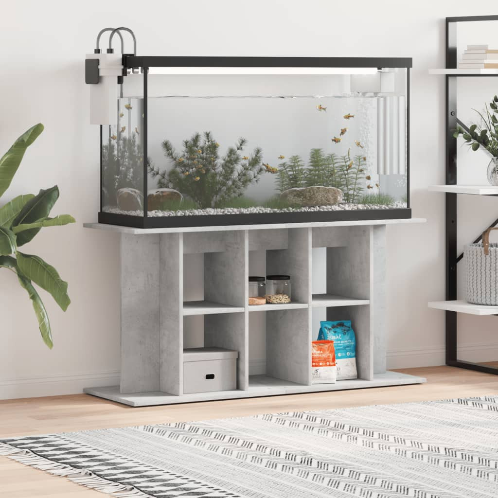 vidaXL Aquariumständer Betongrau 120 x 40 x 60 cm Holzwerkstoff