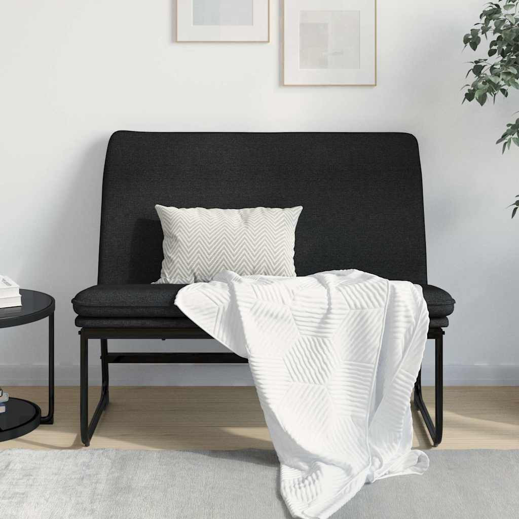 vidaXL Sitzbank Schwarz 100x75x76 cm Stoff