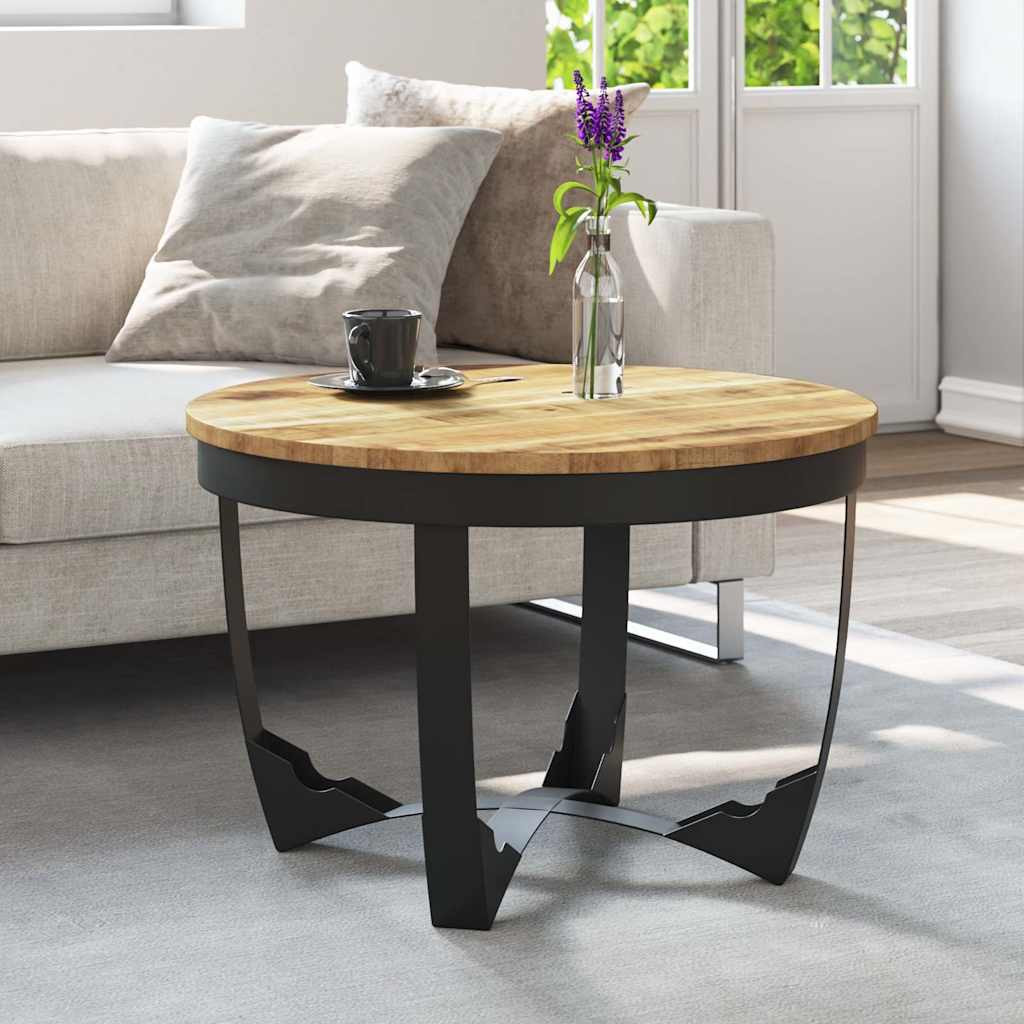 vidaXL Couchtisch Raues Massivholz Mango 60x40 cm