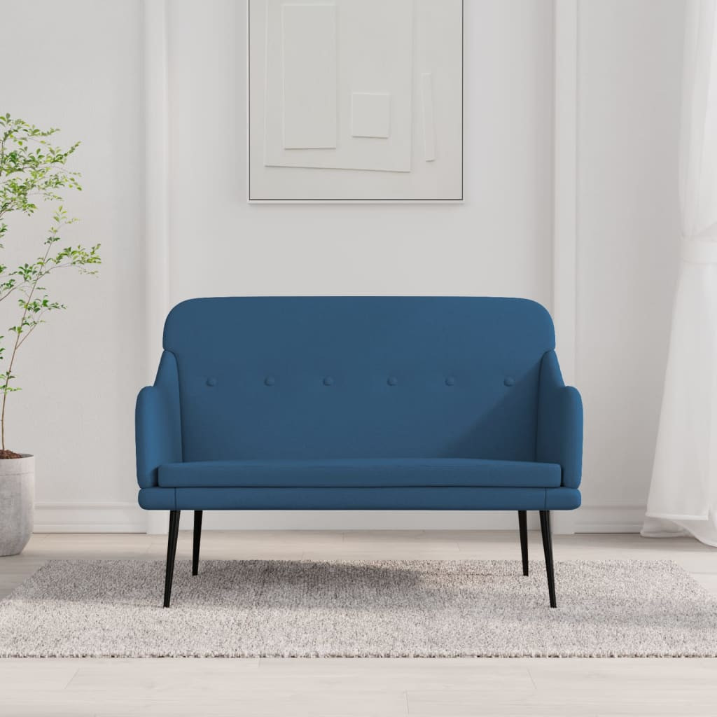 vidaXL Sitzbank Blau 110x76x80 cm Stoff