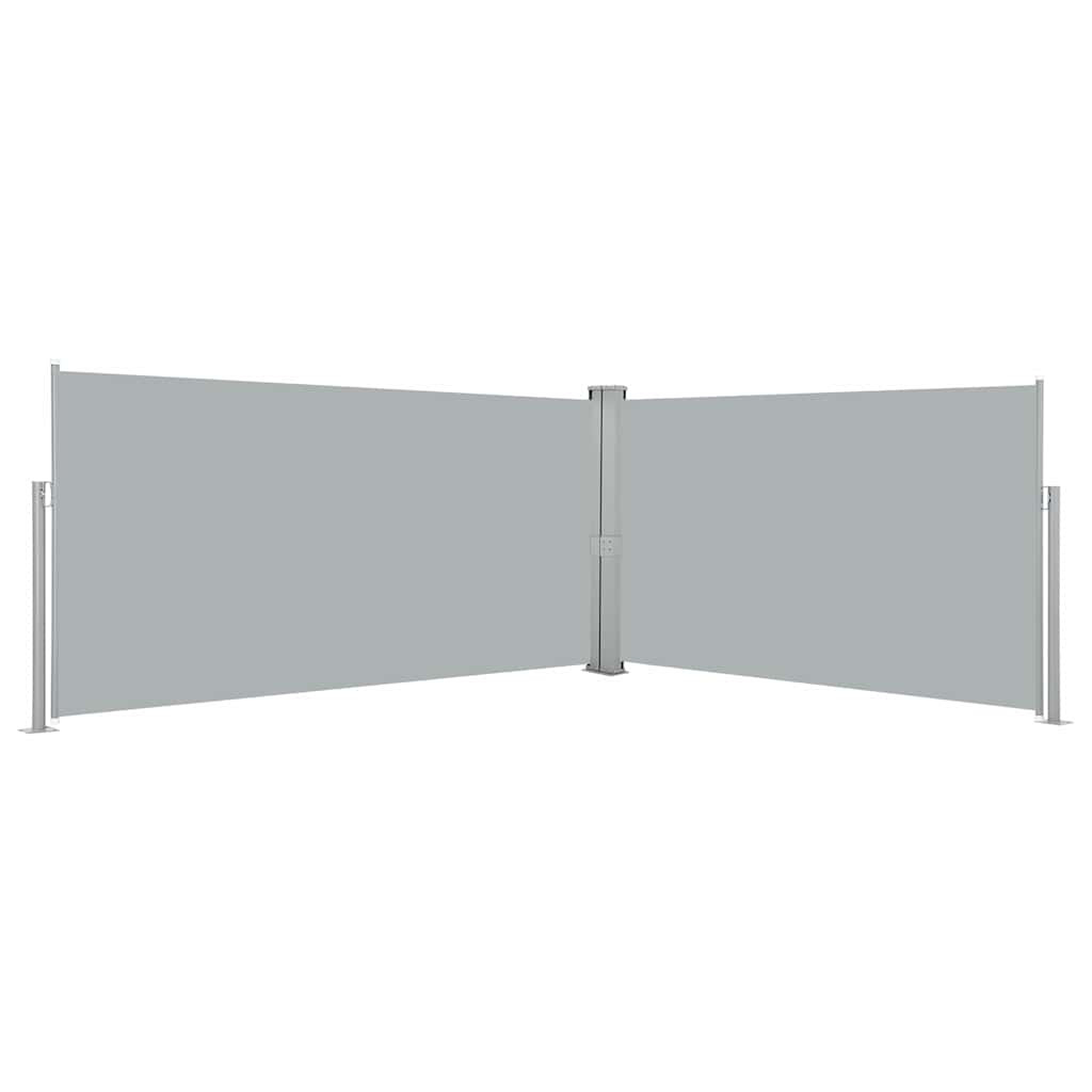 vidaXL Ausziehbare Seitenmarkise 160x600 cm Grau