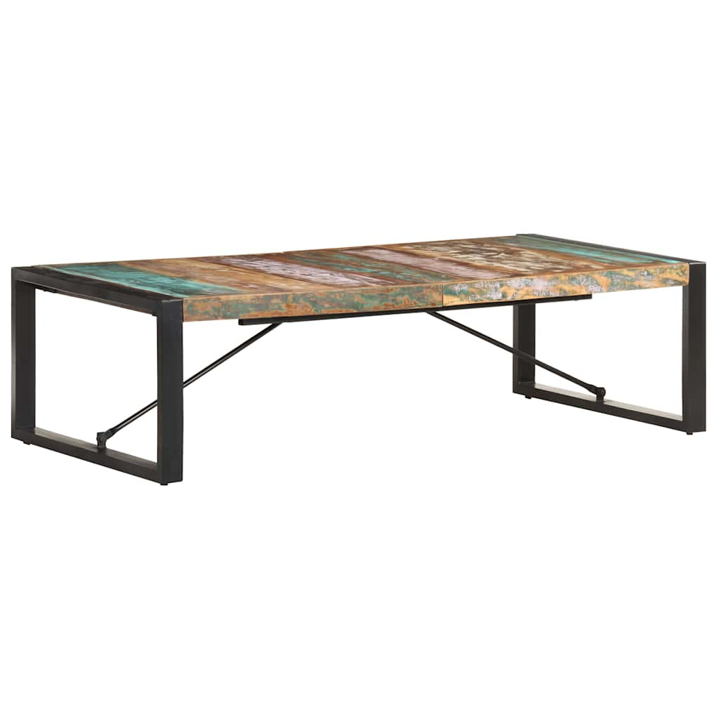 vidaXL Couchtisch 140x70x40 cm Altholz Massiv