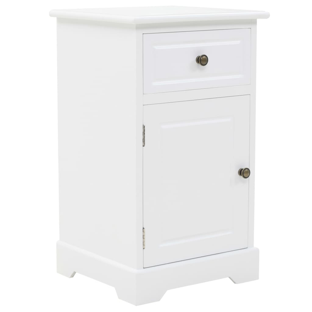 vidaXL Nachtschrank MDF und Kiefernholz 35x32x59 cm