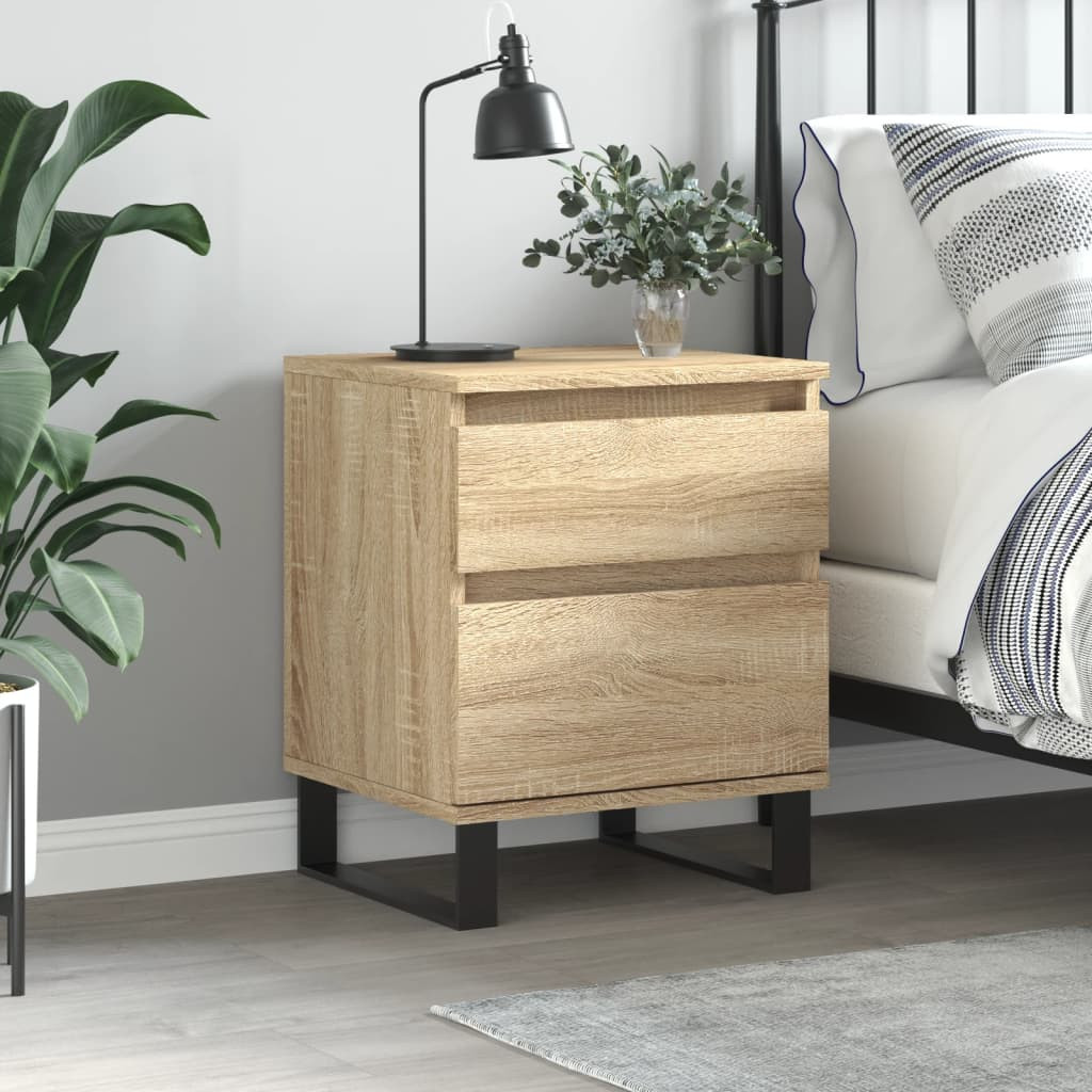 vidaXL Nachttisch Sonoma-Eiche 40x35x50 cm Holzwerkstoff