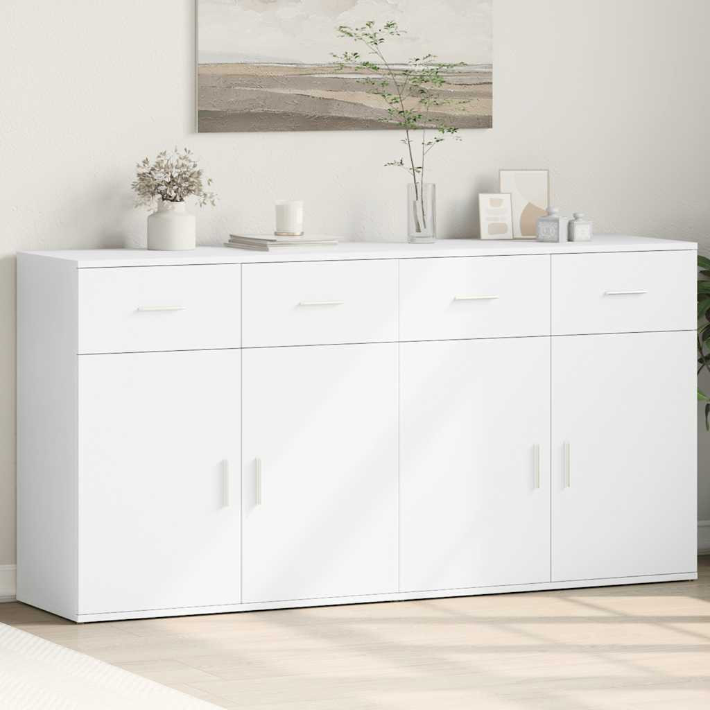 vidaXL Sideboards 2 Stk. Weiß 79x38x80 cm Holzwerkstoff