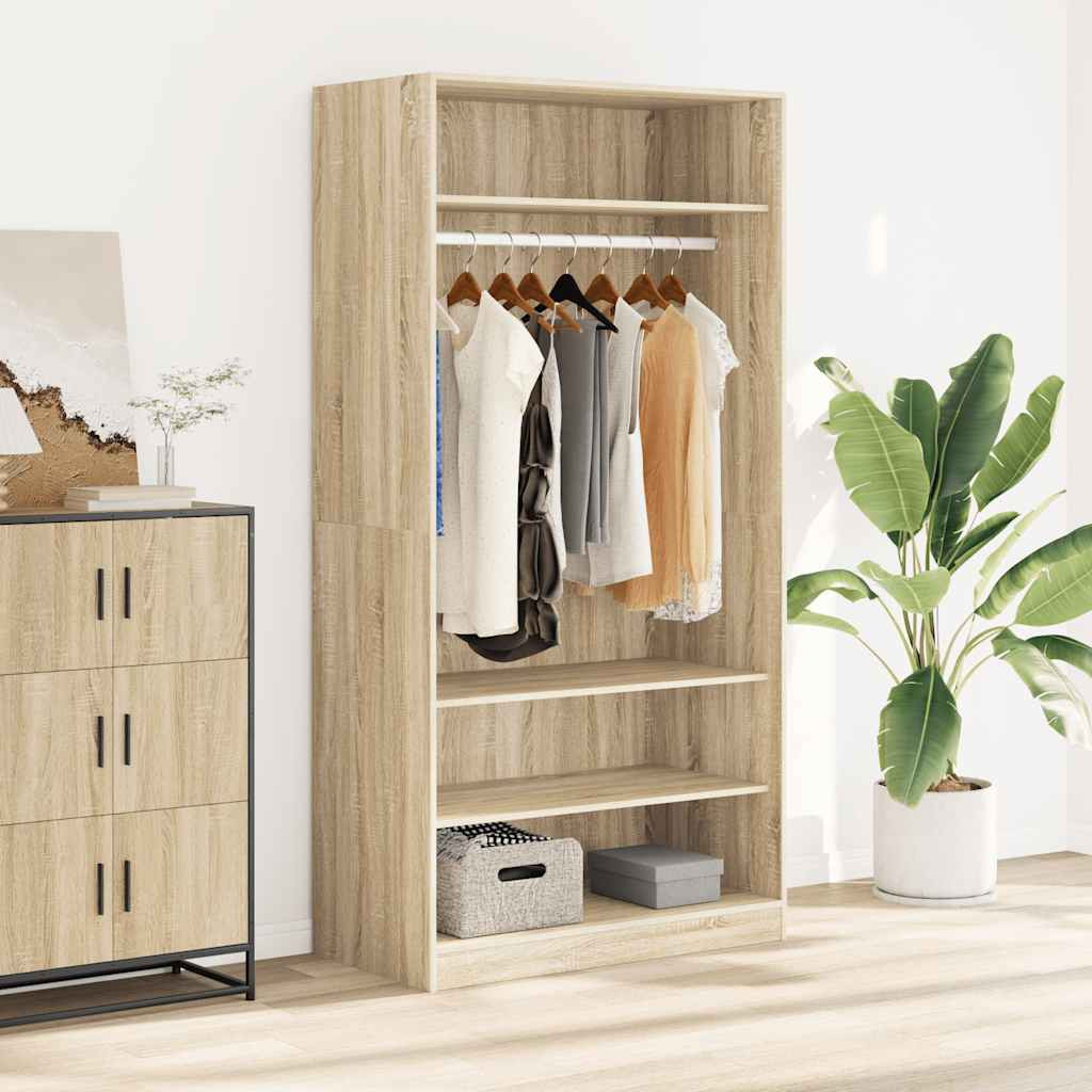 vidaXL Kleiderschrank Sonoma-Eiche 100x50x200 cm Holzwerkstoff