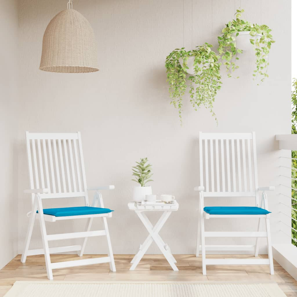 vidaXL Gartenstuhl-Kissen 2 Stk. Blau 50x50x4 cm Oxford-Gewebe