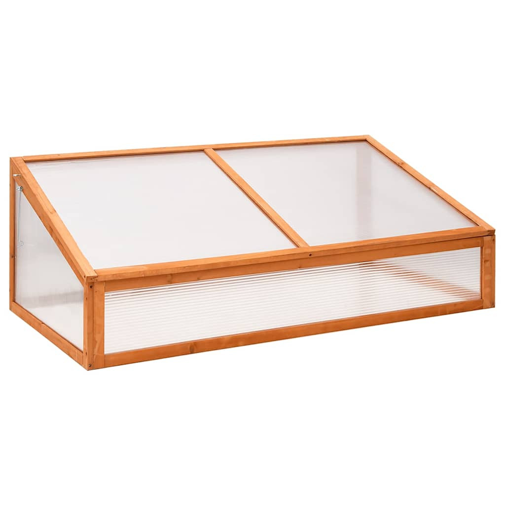 vidaXL Gewächshaus Orange 110x56x39 cm Tannenholz