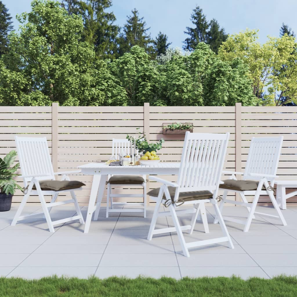 vidaXL Stuhlkissen 4 Stk. Taupe 50x50x7 cm Oxford-Gewebe