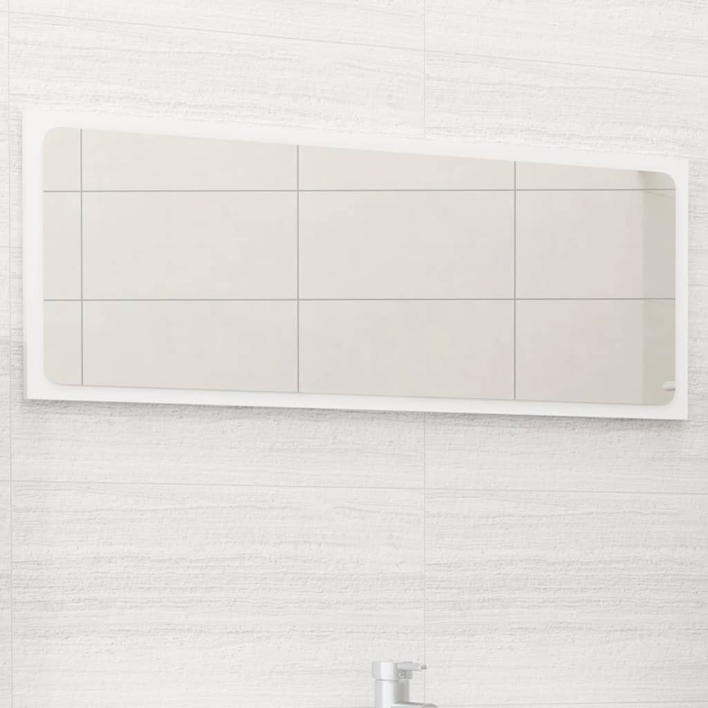vidaXL Badspiegel Weiß 90x1,5x37 cm Holzwerkstoff