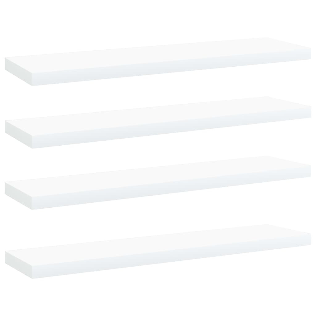 vidaXL Bücherregal-Bretter 4 Stk. Weiß 40x10x1,5 cm Holzwerkstoff