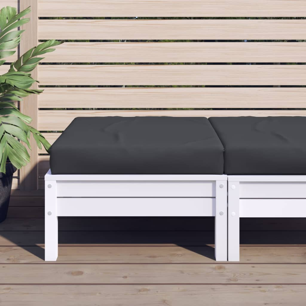 vidaXL Palettenkissen Schwarz 60x60x6 cm Oxford-Gewebe