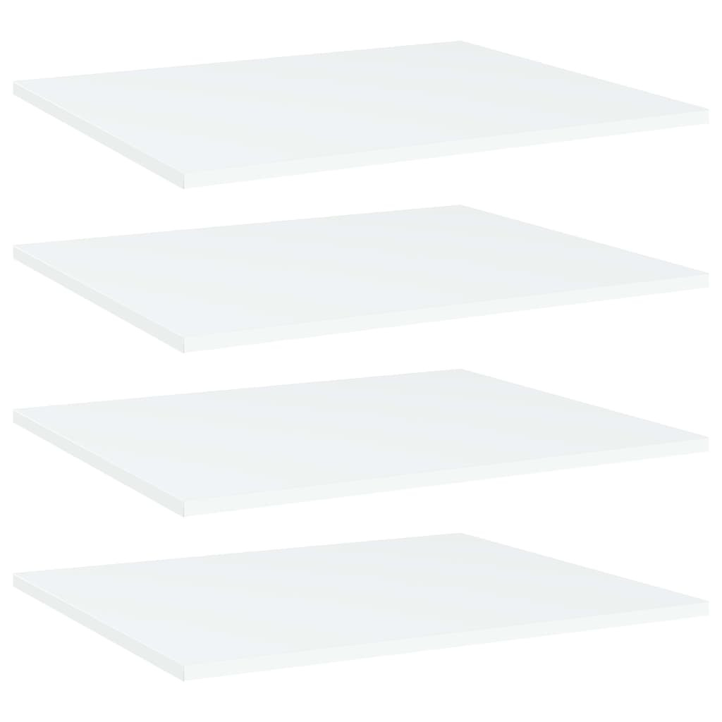 vidaXL Bücherregal-Bretter 4 Stk. Weiß 60x50x1,5 cm Holzwerkstoff