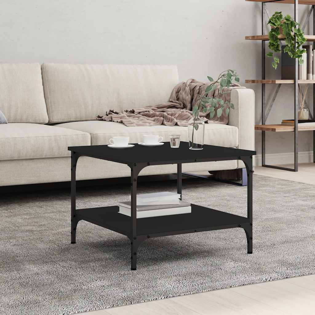 vidaXL Couchtisch Schwarz 55x55x40 cm Holzwerkstoff