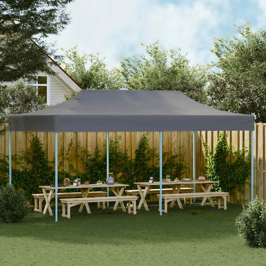 vidaXL Pop-Up-Partyzelt Faltbar 3x6 m Anthrazit