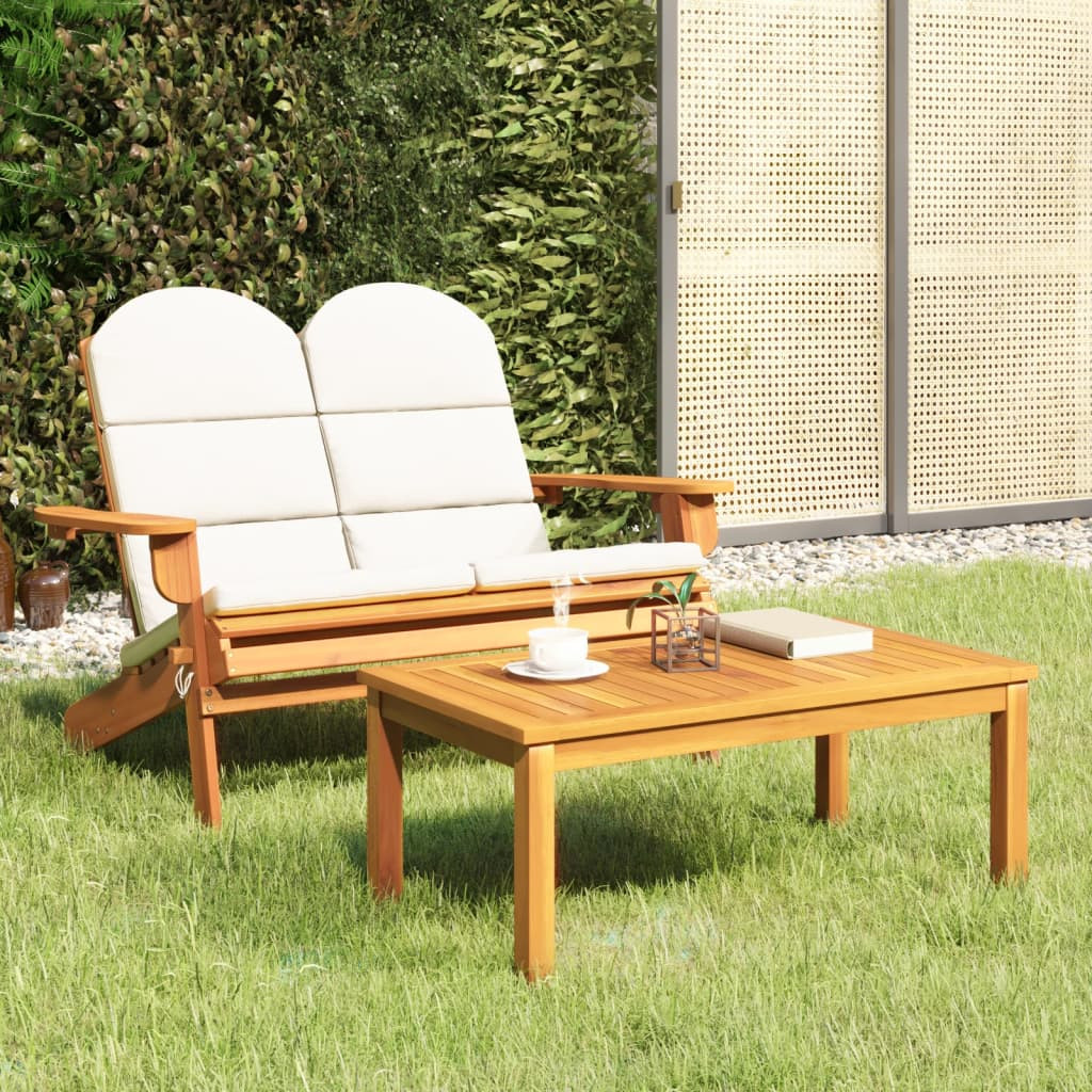 vidaXL 2-tlg. Garten-Lounge-Set Adirondack Massivholz Akazie