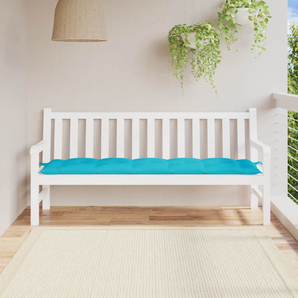 vidaXL Gartenbank-Auflage Türkis 180x50x7 cm Oxford-Gewebe