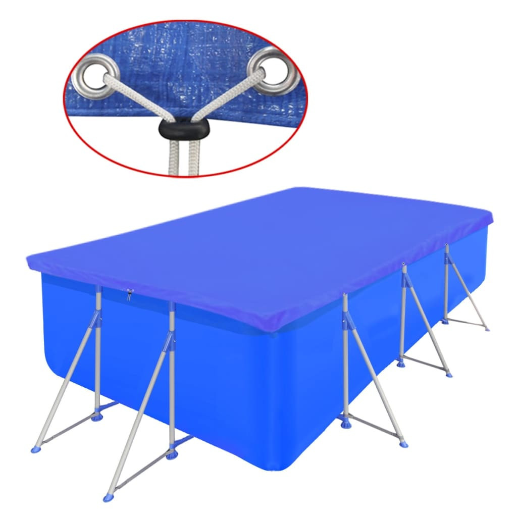 vidaXL Poolabdeckung PE Rechteckig 90 g/qm 400x207 cm