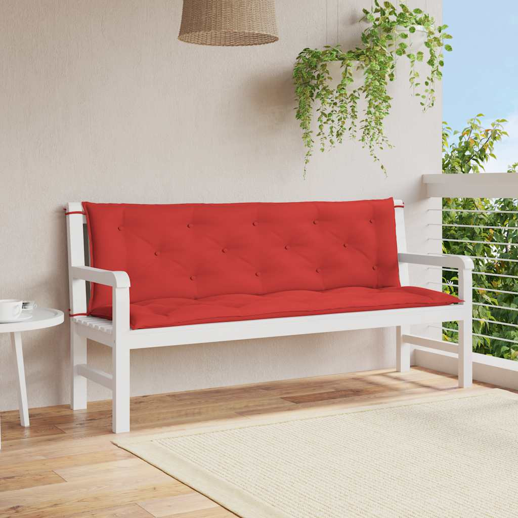 vidaXL Gartenbank-Auflage Rot 150x(50+50)x7 cm Oxford-Gewebe