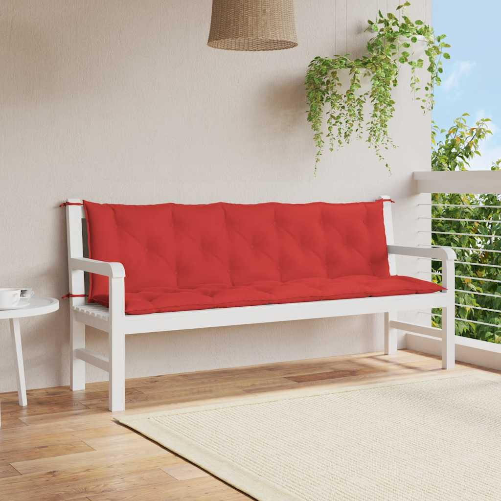 vidaXL Gartenbank-Auflage Rot 180x(50+50)x7 cm Oxford-Gewebe