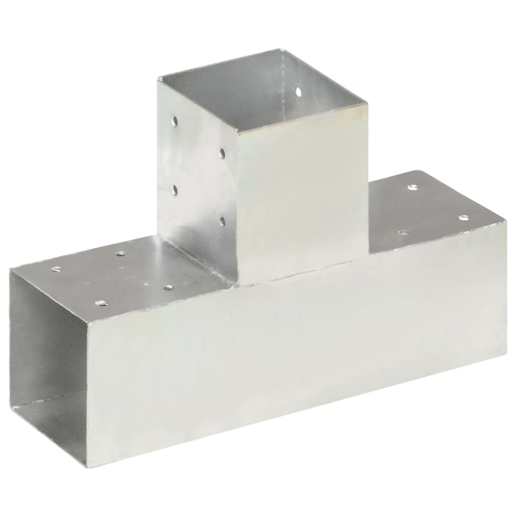vidaXL Pfostenverbinder T-Form Verzinktes Metall 91 x 91 mm