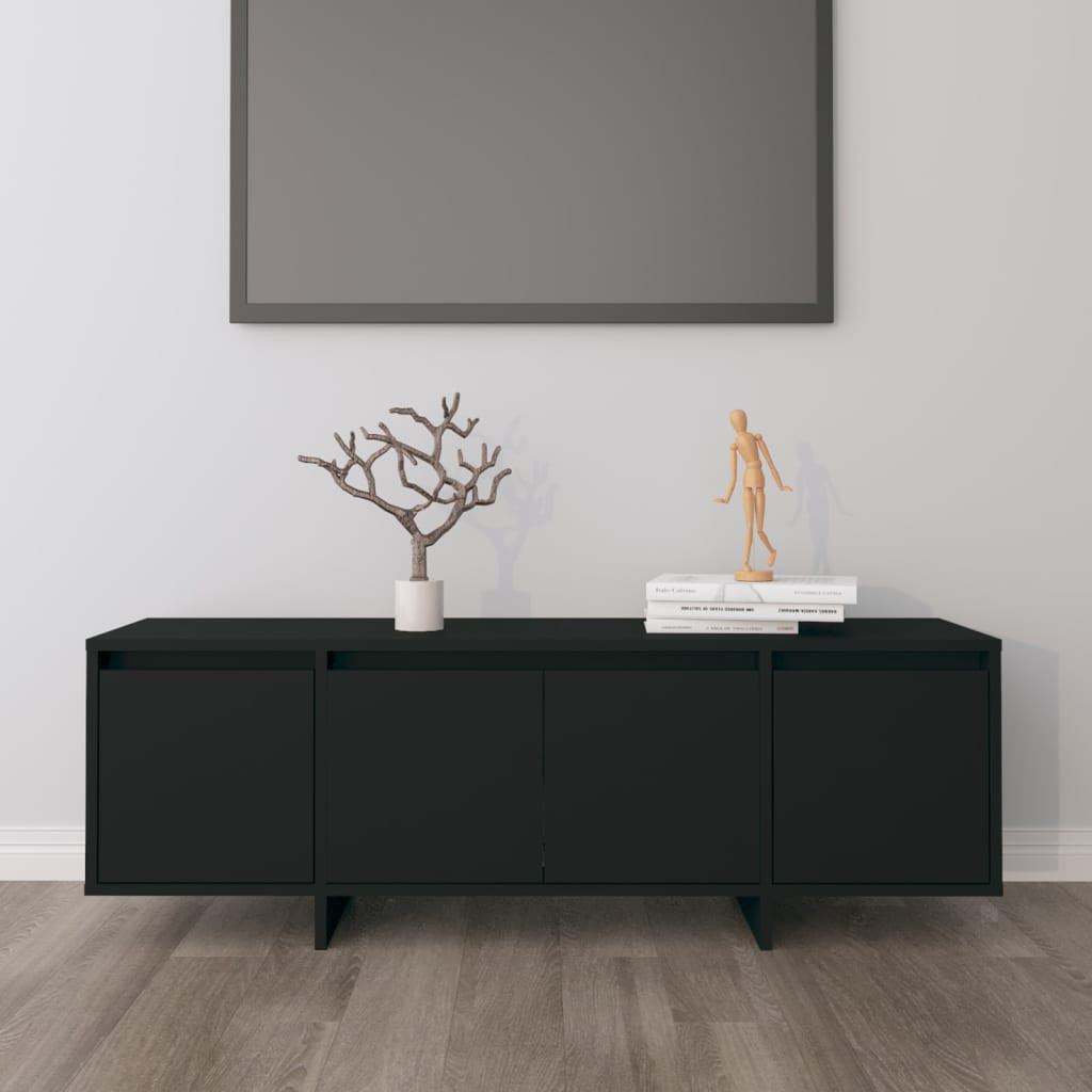 vidaXL TV-Schrank Schwarz 120x30x40,5 cm Holzwerkstoff