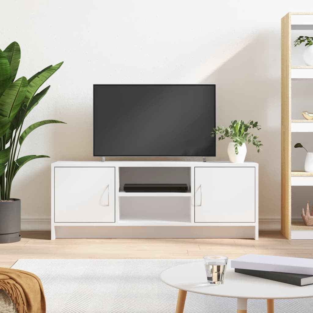 vidaXL TV-Schrank Weiß 102x30x37,5 cm Holzwerkstoff