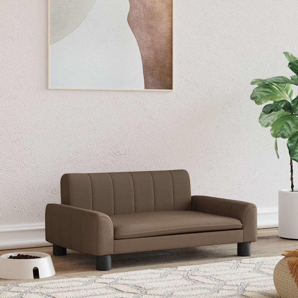 vidaXL Hundebett Braun 70x45x30 cm Stoff