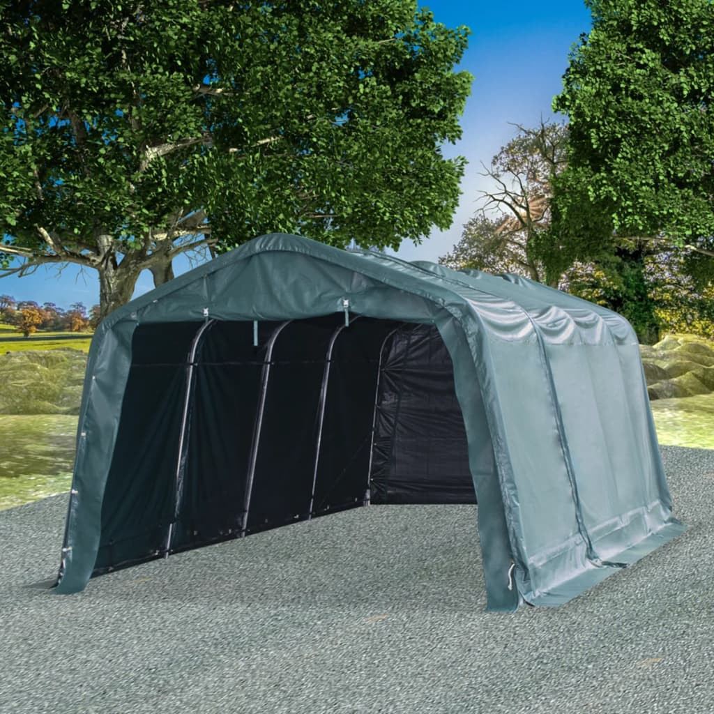 vidaXL Weidezelt PVC 550 g/m² 3,3×6,4 m Dunkelgrün