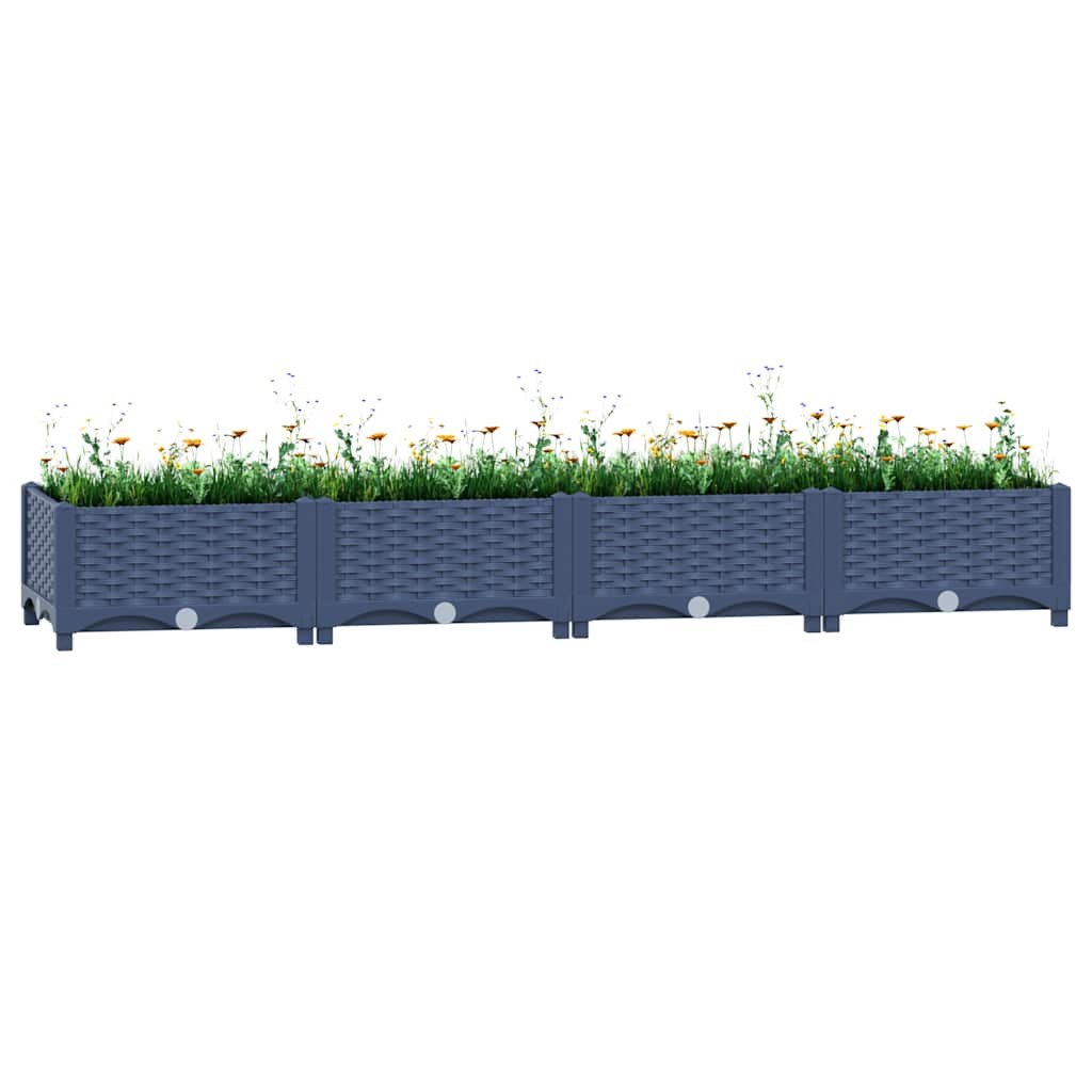 vidaXL Hochbeet 160x40x23 cm Polypropylen