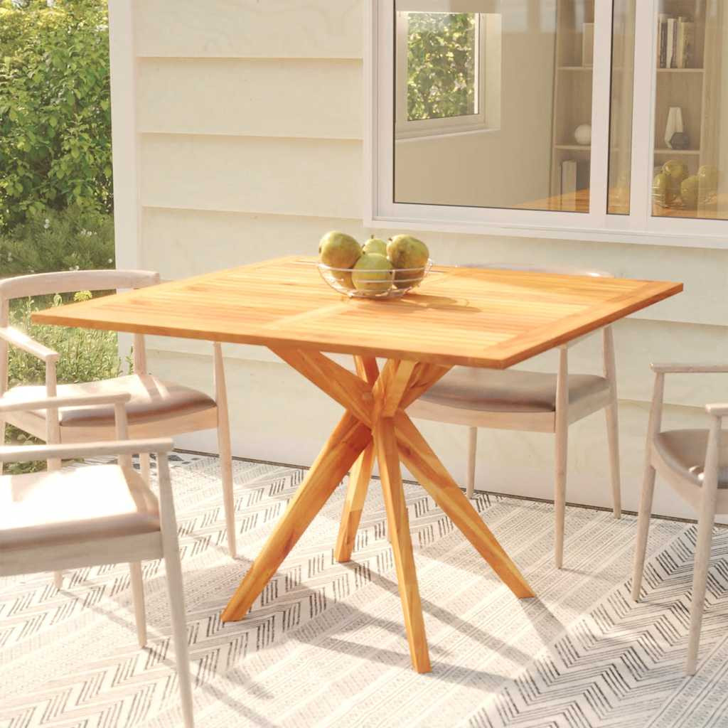 vidaXL Gartentisch 110x110x75 cm Massivholz Akazie
