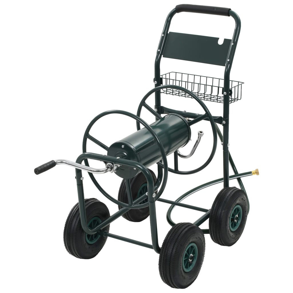 vidaXL Gartenschlauchwagen mit 1/2" Schlauchanschluss 75 m Stahl