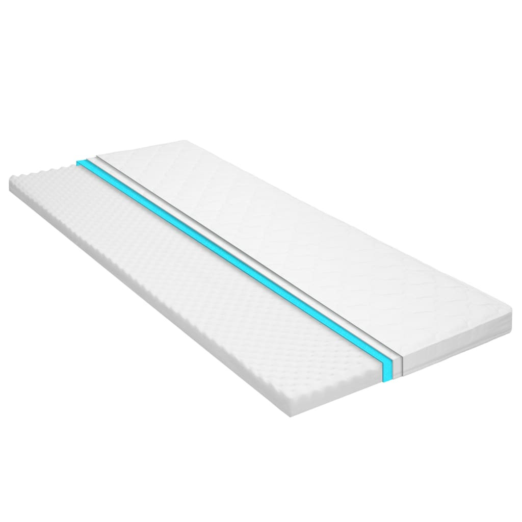 vidaXL Matratzenauflage 90 x 200 cm Kaltschaum Ei-Profil 6 cm